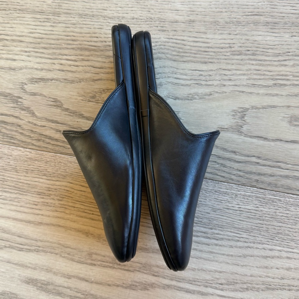 Sam Edelman Kylar Leather Slippers Mules Women’s Size 8 Black Slip On Shoes - Picture 4 of 13